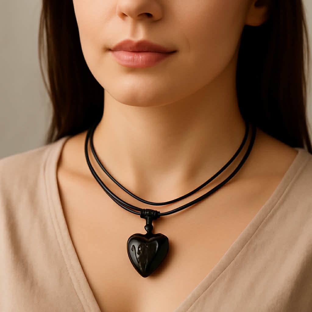 ✨ UShine.gr: Κολιέ καρδιά – χειροποίητο, αυξομειούμενο No 1311