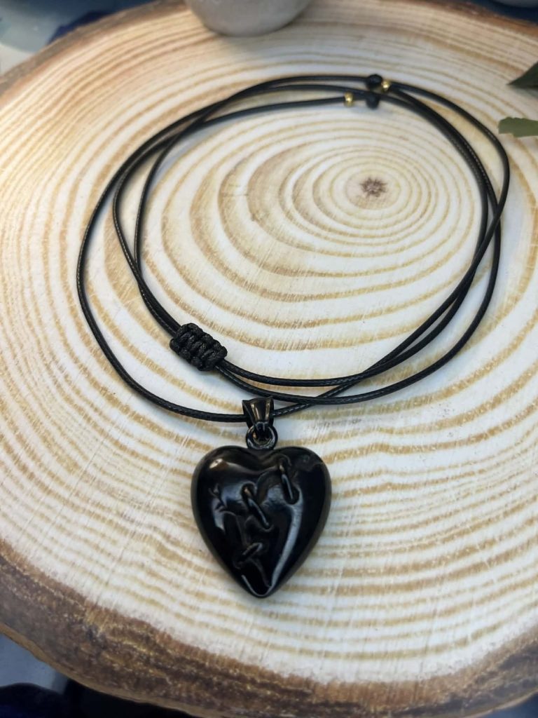 ✨ UShine.gr: Κολιέ καρδιά – χειροποίητο, αυξομειούμενο No 1311