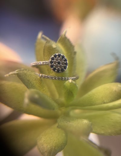 ✨ UShine.gr: Ατσάλινο statement δαχτυλίδι “μάτι” (ασημί) No 1354