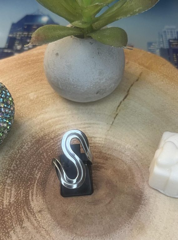 ✨ UShine.gr: Ατσάλινο statement δαχτυλίδι Infinity minimal (ασημί) No 1366