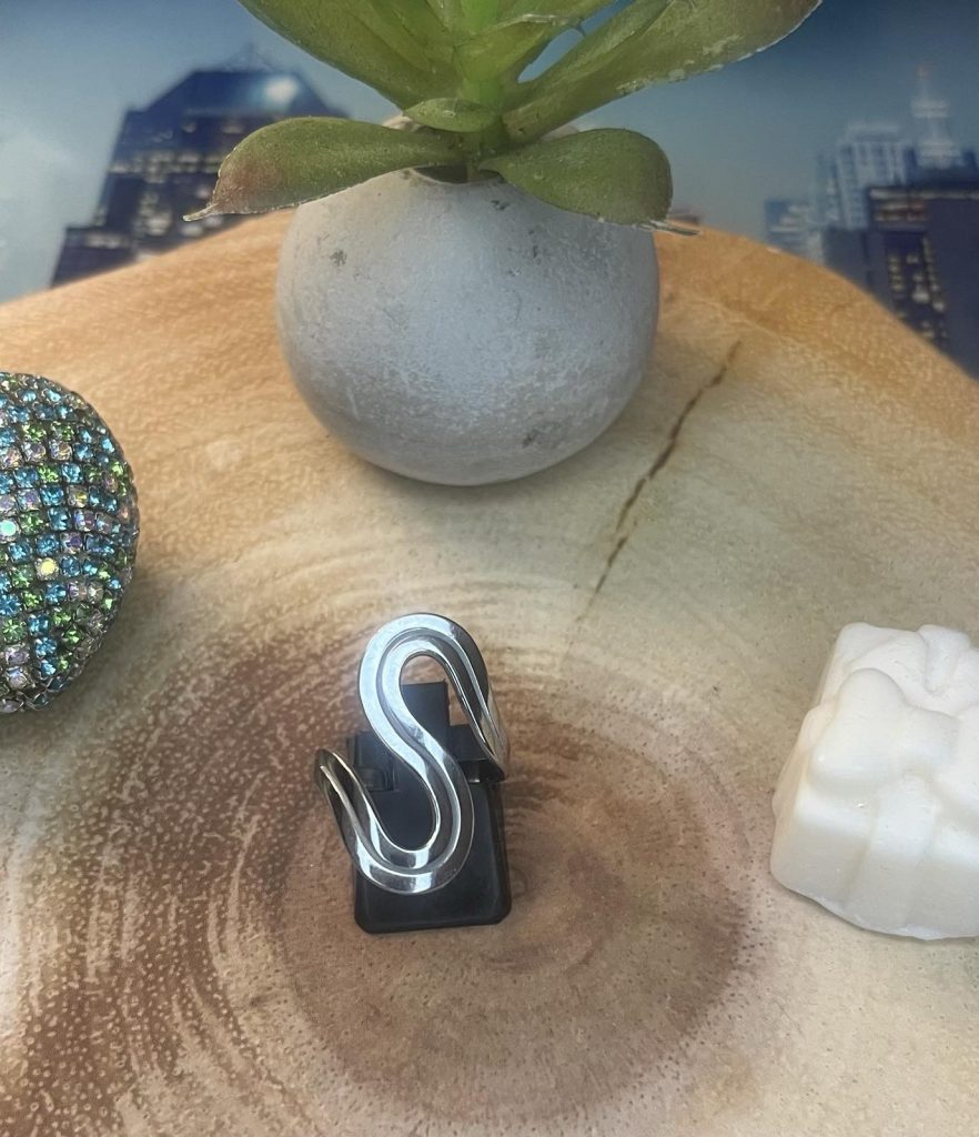 ✨ UShine.gr: Ατσάλινο statement δαχτυλίδι Infinity minimal (ασημί) No 1366