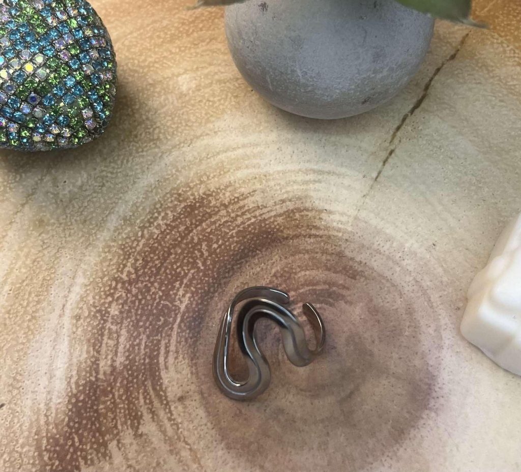 ✨ UShine.gr: Ατσάλινο statement δαχτυλίδι Infinity minimal (ασημί) No 1366