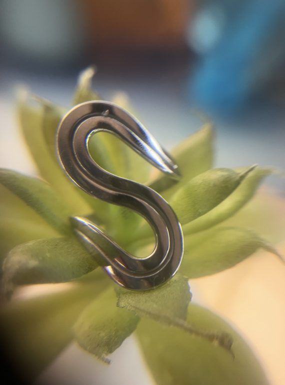 ✨ UShine.gr: Ατσάλινο statement δαχτυλίδι Infinity minimal (ασημί) No 1366