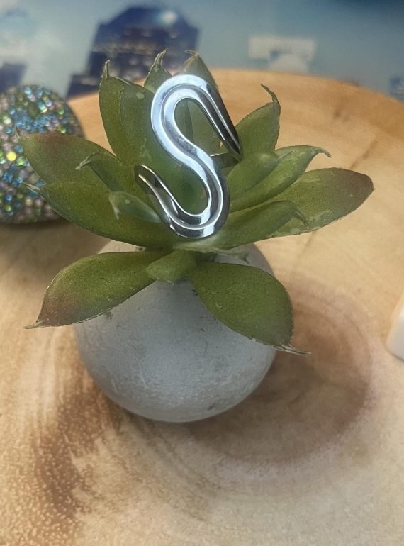 ✨ UShine.gr: Ατσάλινο statement δαχτυλίδι Infinity minimal (ασημί) No 1366