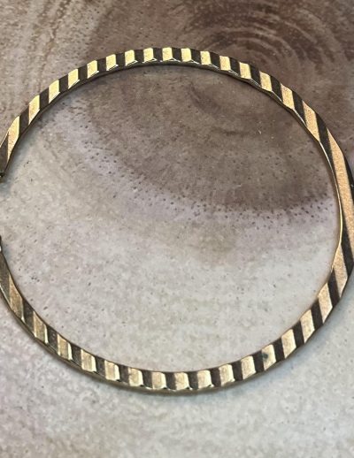 ✨ UShine.gr: Ατσάλινα σκουλαρίκια κρίκοι με ανάγλυφη υφή No 1389