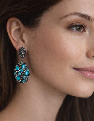 ✨ UShine.gr: Ατσάλινα σκουλαρίκια πολυκύκλοι boho με layered κρίκους (αντικέ ασημί) No 1411