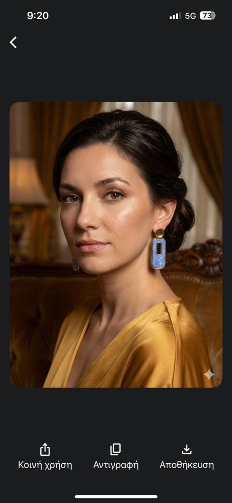 ✨ UShine.gr: Ατσάλινα σκουλαρίκια γεωμετρικά με μπλε enamel & χρυσές λεπτομέρειες No 1412