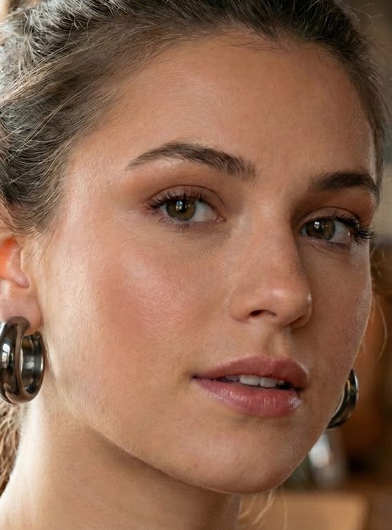 ✨ UShine.gr: Ατσάλινα σκουλαρίκια chunky κρίκοι σε black steel τόνο No 1416