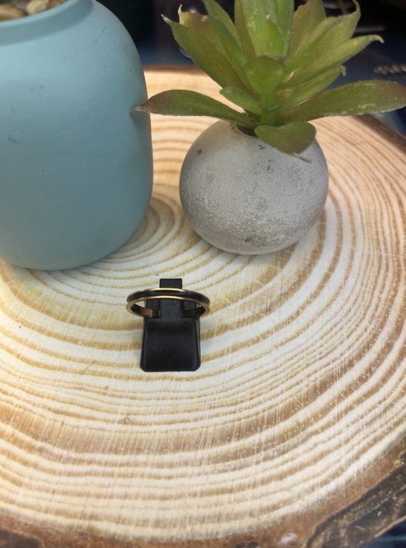 ✨ UShine.gr: Ατσάλινο Οβάλ Δαχτυλίδι με Μαύρο Σμάλτο No 1454