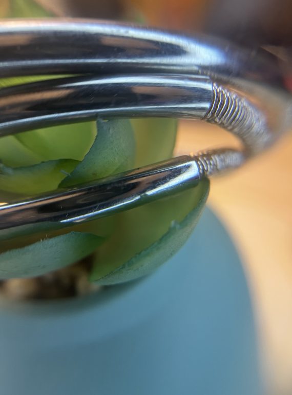 ✨ UShine.gr: Ατσάλινο βραχιόλι τριπλό σε ασημί & ροζ χρυσό τόνο No 1505