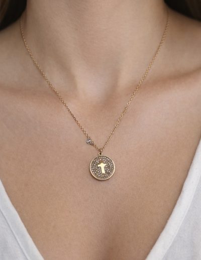 ✨ UShine.gr: Ατσάλινο κολιέ με σταυρό & λαμπερές πέτρες No 1474