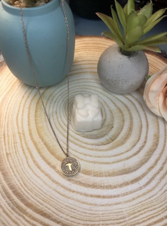 ✨ UShine.gr: Ατσάλινο κολιέ με σταυρό & λαμπερές πέτρες No 1474