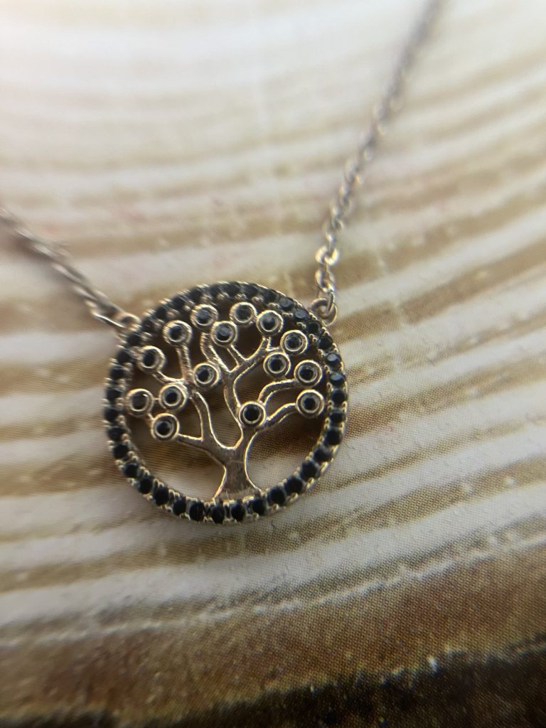 ✨ UShine.gr: Ατσάλινο κολιέ “Tree of Life” με μαύρες λεπτομέρειες No 1486