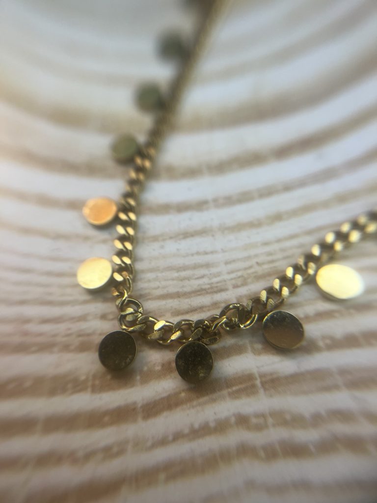 ✨ UShine.gr: Χρυσό Κολιέ Coins με Αλυσίδα Cuban No 2002