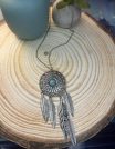 ✨ UShine.gr: Boho Κολιέ Dreamcatcher με Τιρκουάζ Πέτρα & Φτερά No 2007