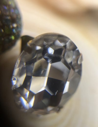 ✨ UShine.gr: Χειροποίητο Δαχτυλίδι Statement με Διάφανο Οβάλ Κρύσταλλο No 7032