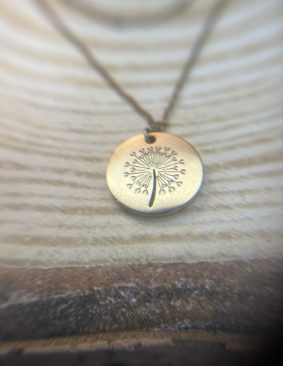 ✨ UShine.gr: Ατσάλινο Διπλό Κολιέ Dandelion No 2042