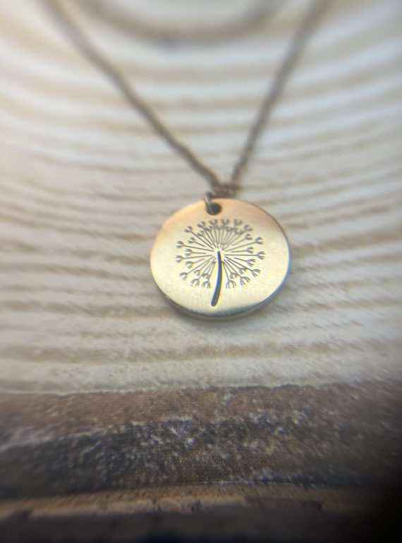 ✨ UShine.gr: Ατσάλινο Διπλό Κολιέ Dandelion No 2042