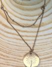✨ UShine.gr: Ατσάλινο Διπλό Κολιέ Dandelion No 2042
