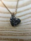 ✨ UShine.gr: Κολιέ Καρδιά με Μαύρα Ζιργκόν σε Χρυσή Αλυσίδα No 6052
