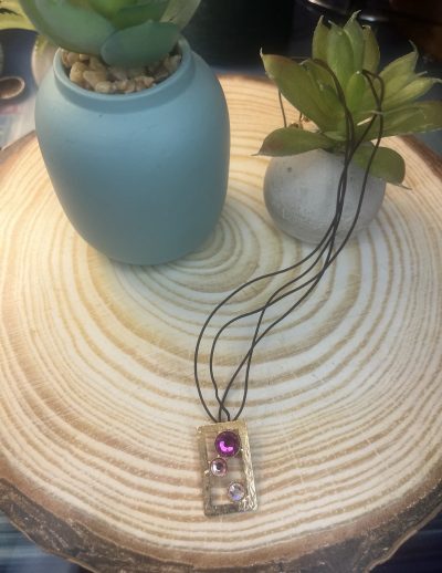 ✨ UShine.gr: Χειροποίητο Κολιέ Γεωμετρικό με Κρύσταλλα No 8003