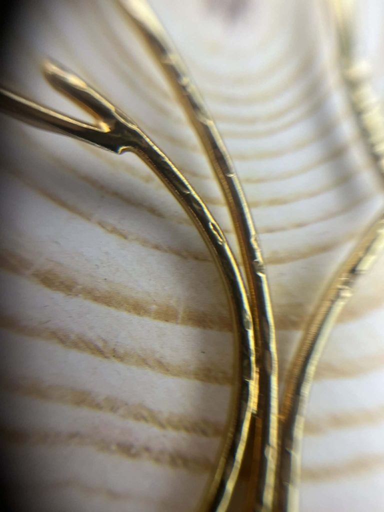 ✨ UShine.gr: Χειροποίητο Κολιέ Κλαδί σε Χρυσό Τόνο No 8005