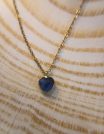 ✨ UShine.gr: Κολιέ Καρδιά Sapphire Glow No 6063