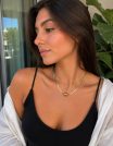 ✨ UShine.gr: Κολιέ με Δέντρο της Ζωής & Μαύρα Ζιργκόν No 4135